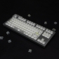 Glacier 104+8 PC 5-sided Transparent Backlit Cool Keycaps Top Legend UV Printing for Cherry MX Mechanical Keyboard Black / White